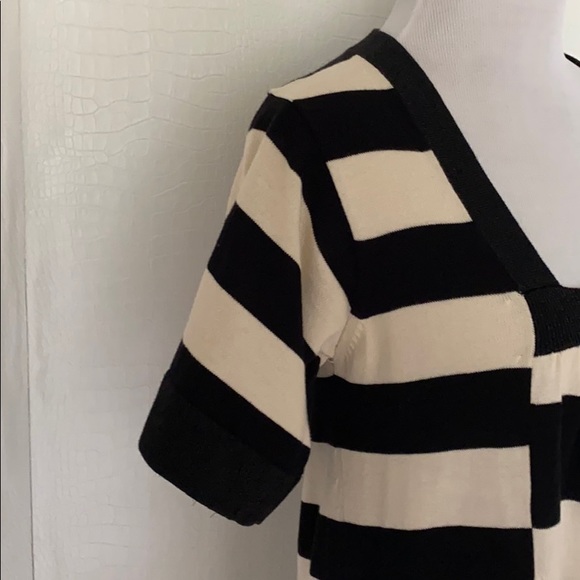 STRIPED SHIFT DRESS. - Picture 5 of 9